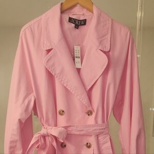 Jcrew Relaxed heritage trench coat in pink chino